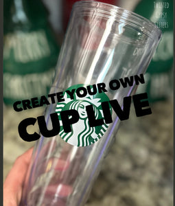 Bling Lid Create your own cup live.