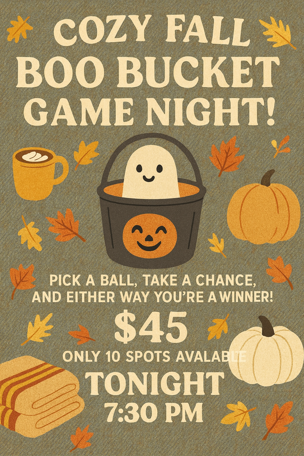 Fall Cozy Bucket Game Night!