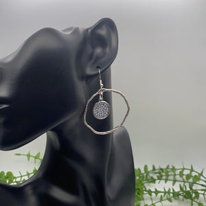 Silver Crystal earrings