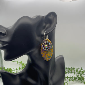 Yellow Crystal earrings